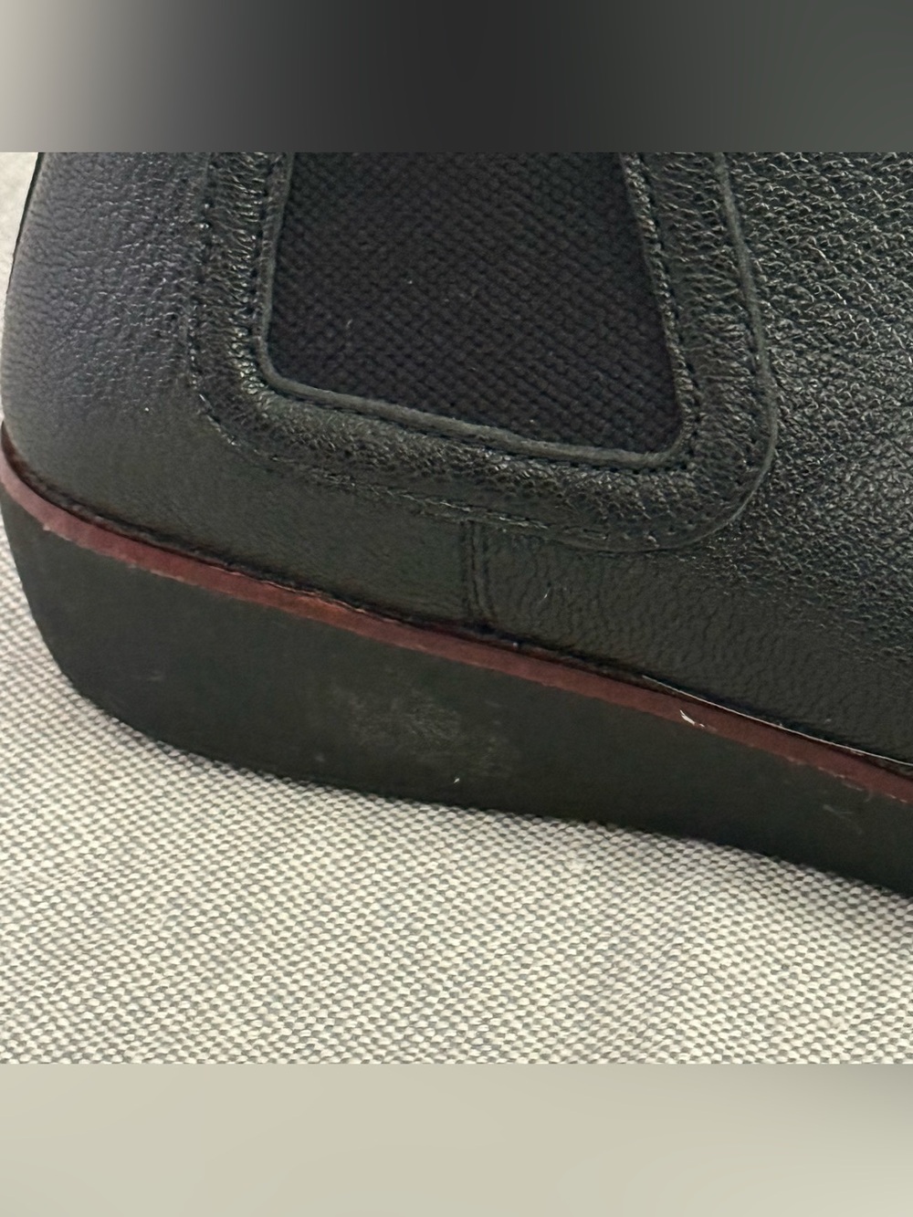 FitFlop Women's Black Leather Chelsea Ankle Boots - Picture 3 of 10